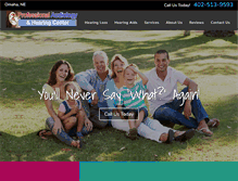 Tablet Screenshot of proaudiology.com